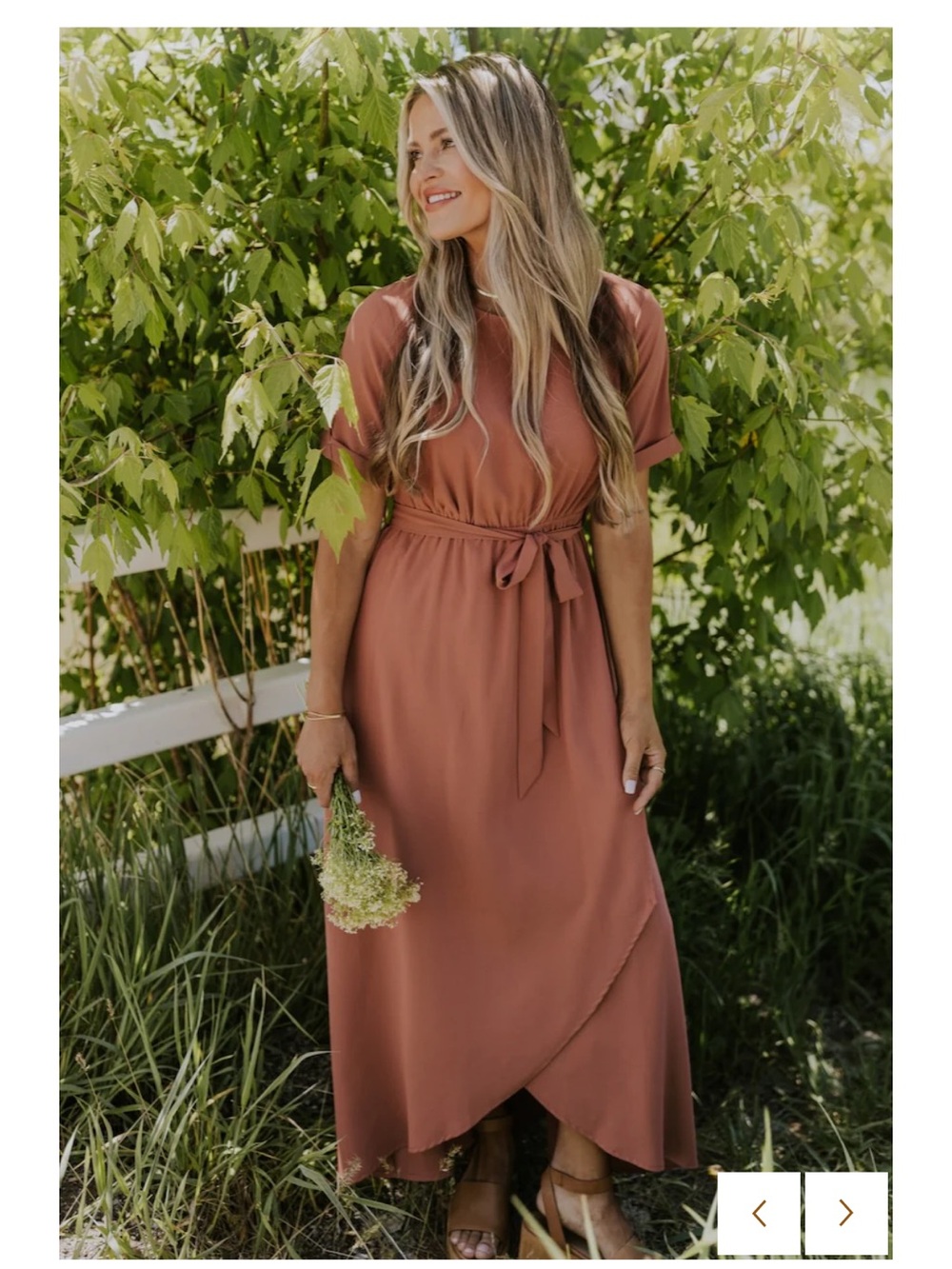 Roolee Taylor Jane Dusty Rose Maxi Dress
